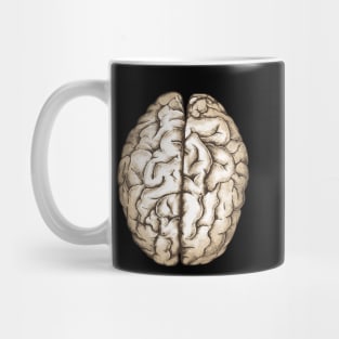 Brain human anatomy,vintage style, mental, watercolor Mug